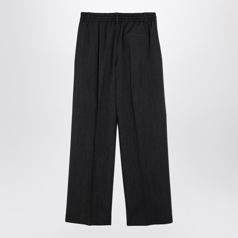 Burberry - Burberry Grey wool trousers with darts - Trousers
