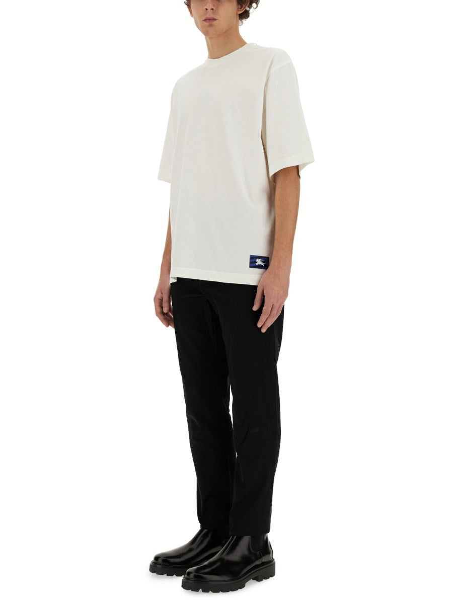 Burberry - Burberry T Shir With Ekd Patch - Men’s Tops