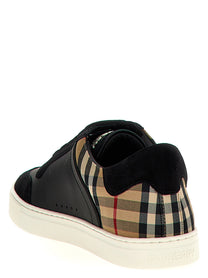 BURBERRY - BURBERRY - Check insert sneakers - Men’s Shoes