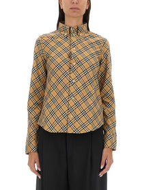 Burberry - Burberry Cotton Check Shirt - Women’s Tops