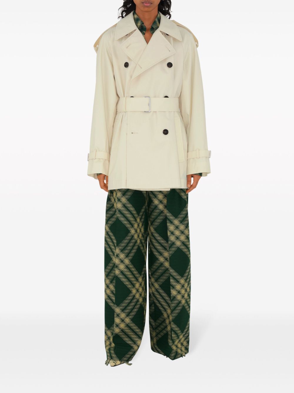 Burberry - Burberry Short Belted Trench Coat - Jackets