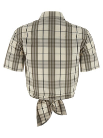BURBERRY - BURBERRY - Cropped shirt - Women’s Tops