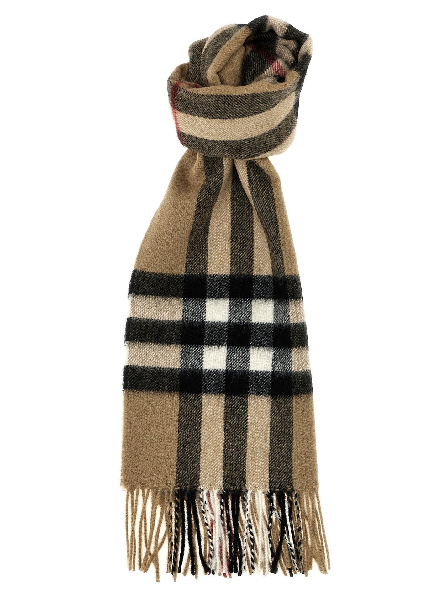 BURBERRY - BURBERRY - Check cashmere scarf - Men’s Accessories