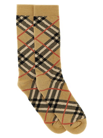 BURBERRY - BURBERRY - Check socks - Women’s Accessories
