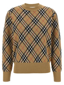 BURBERRY - BURBERRY - Burberry Check sweater - Women’s Knitwear
