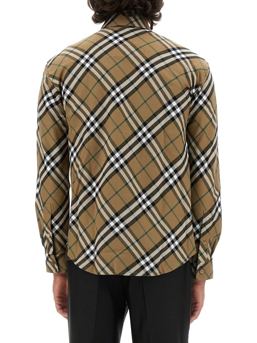 Burberry - Burberry Shirt With Check Pattern - Men’s Tops