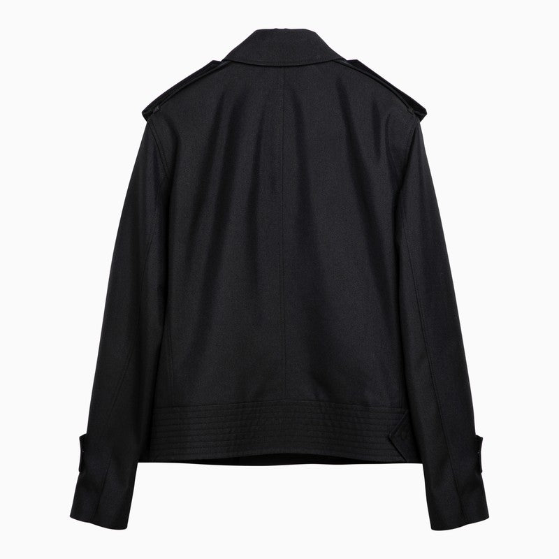 Burberry - Burberry White striped t-shirt with logo embroidery - Jackets