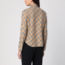 Burberry - Burberry Beige button-down shirt with Check pattern - Shirts