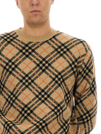 Burberry - Burberry Cashmere Check Sweater - Men’s Knitwear