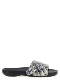 BURBERRY - BURBERRY - ’Dive Check’ sandals - Men’s Shoes