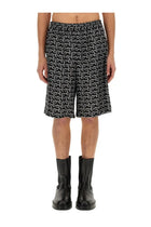 Burberry Men's All over Print Bermuda Shorts Black