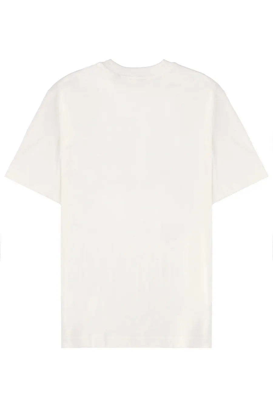 Burberry men’s white cotton t-shirt with relaxed fit and simple crew neckline