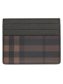 Burberry Men's Credito Check Card Holder Brown, view 2