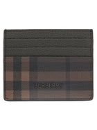 Burberry Men's Credito Check Card Holder Brown