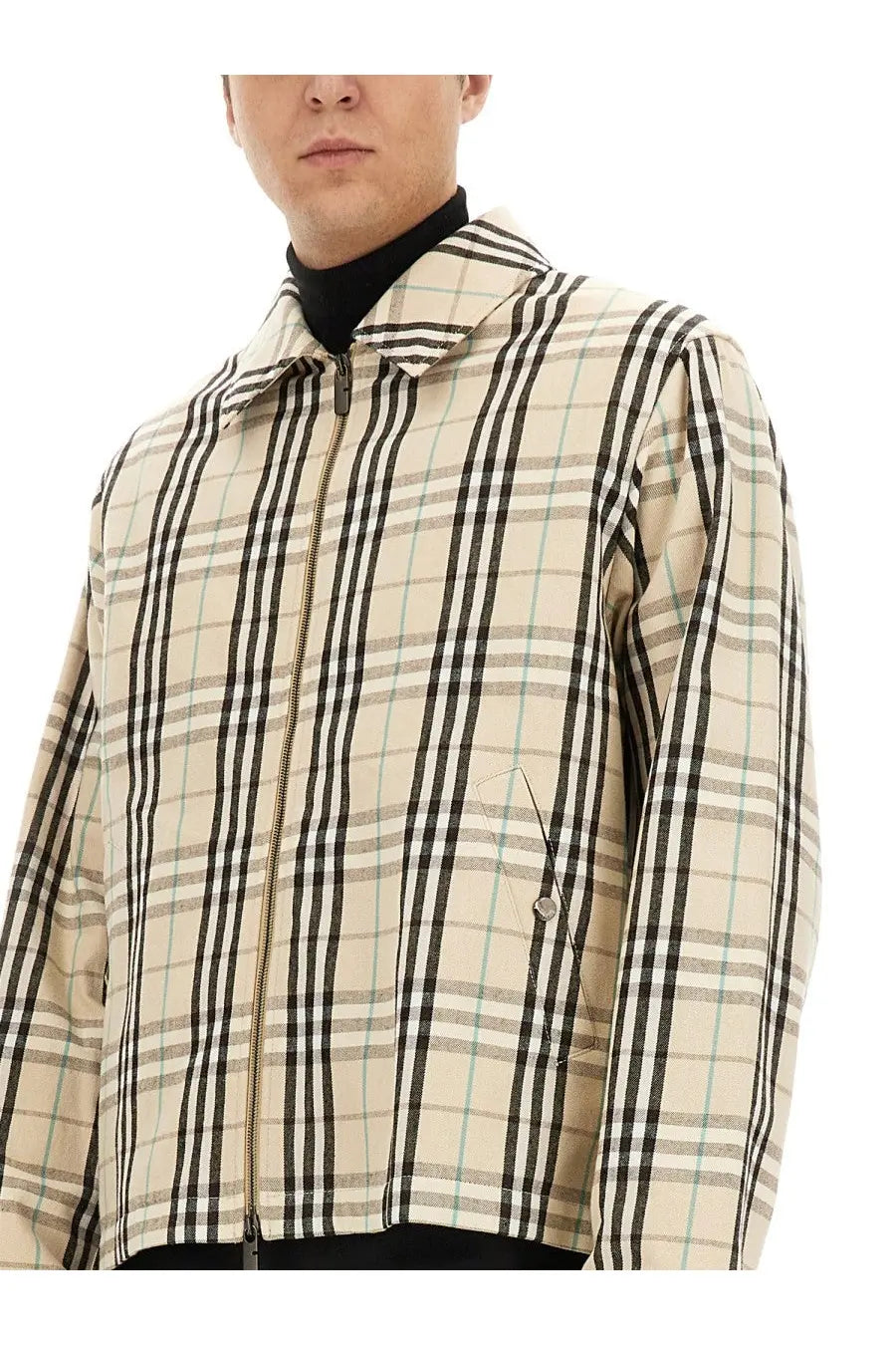 Burberry Men's Vintage Check Jacket Beige, view 4