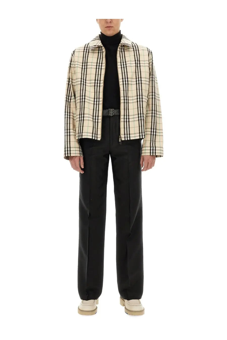 Burberry Men's Vintage Check Jacket Beige, view 2