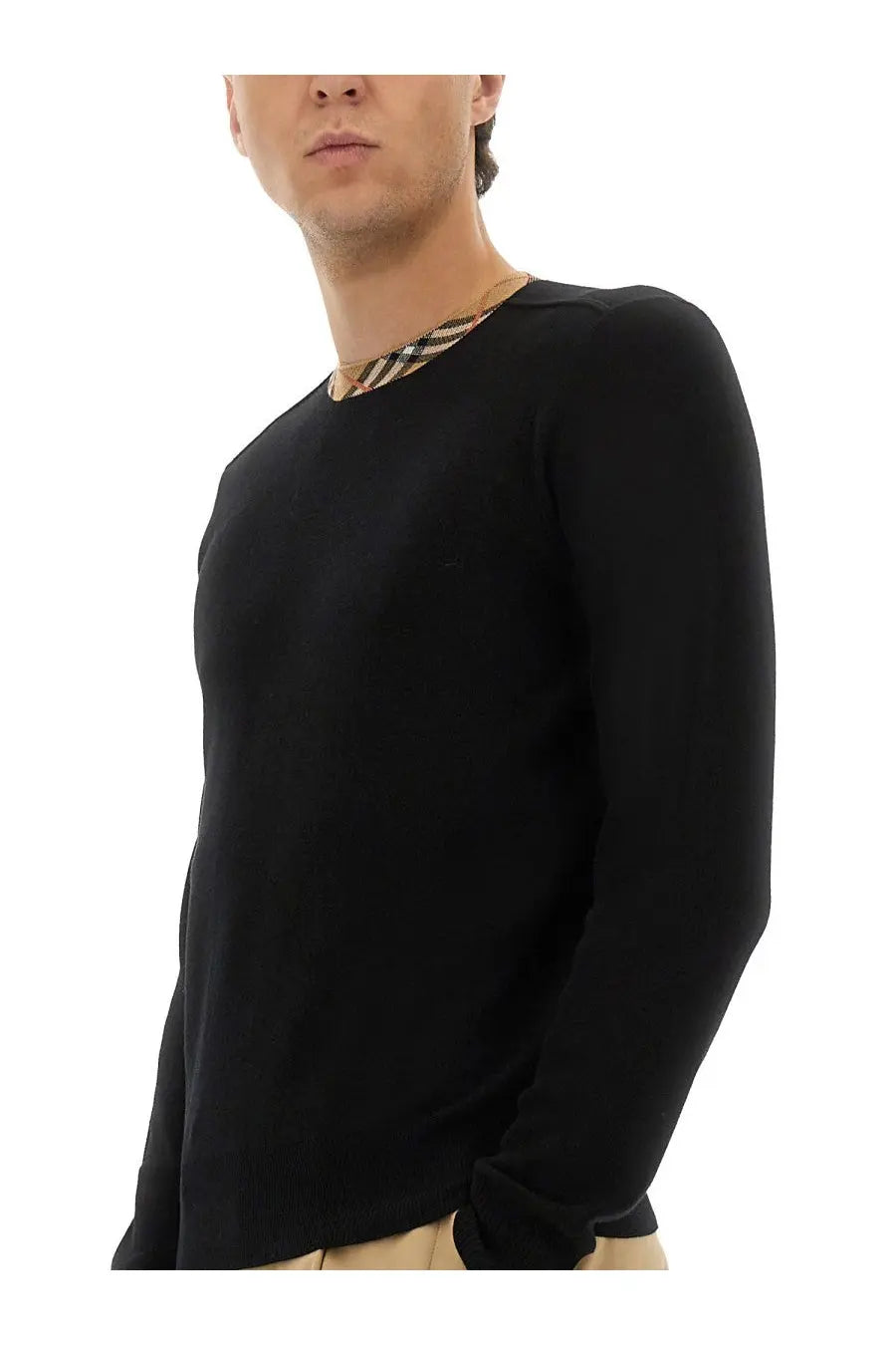 Burberry Men's Wool Jersey Black, view 4