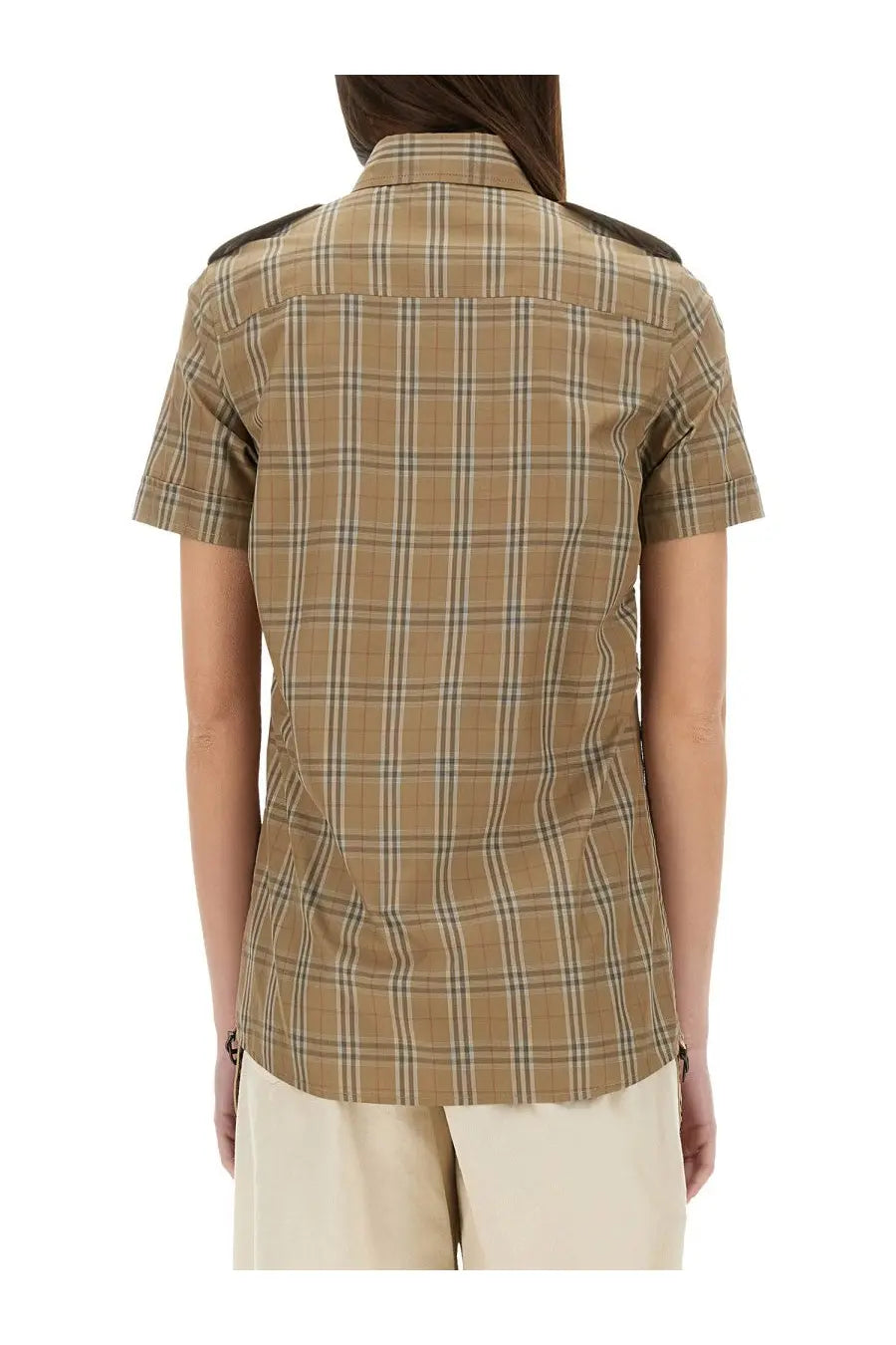 Burberry Women's Cotton Check Shirt Brown, view 3