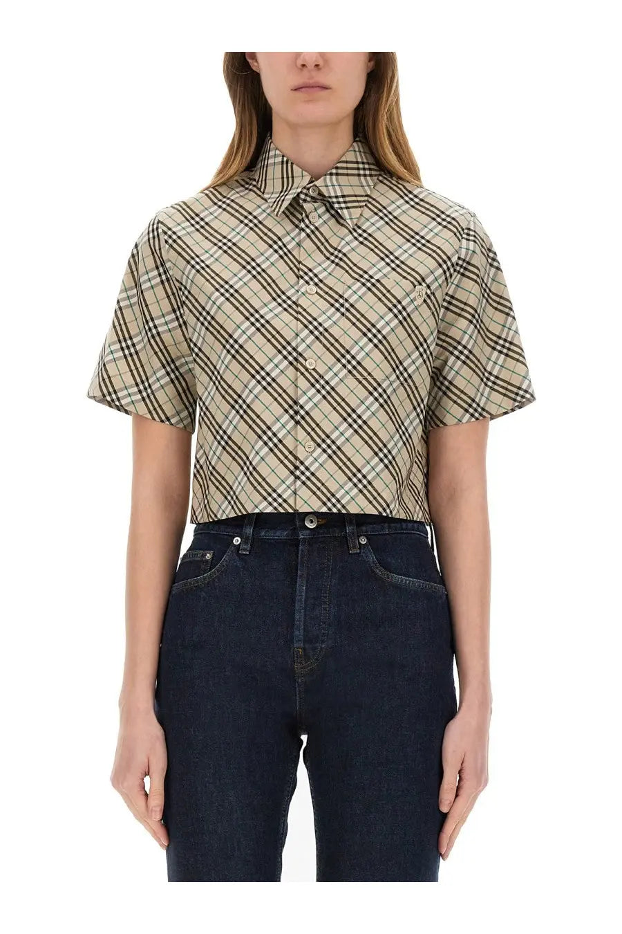 Burberry Women's Cropped Shirt Multicolor