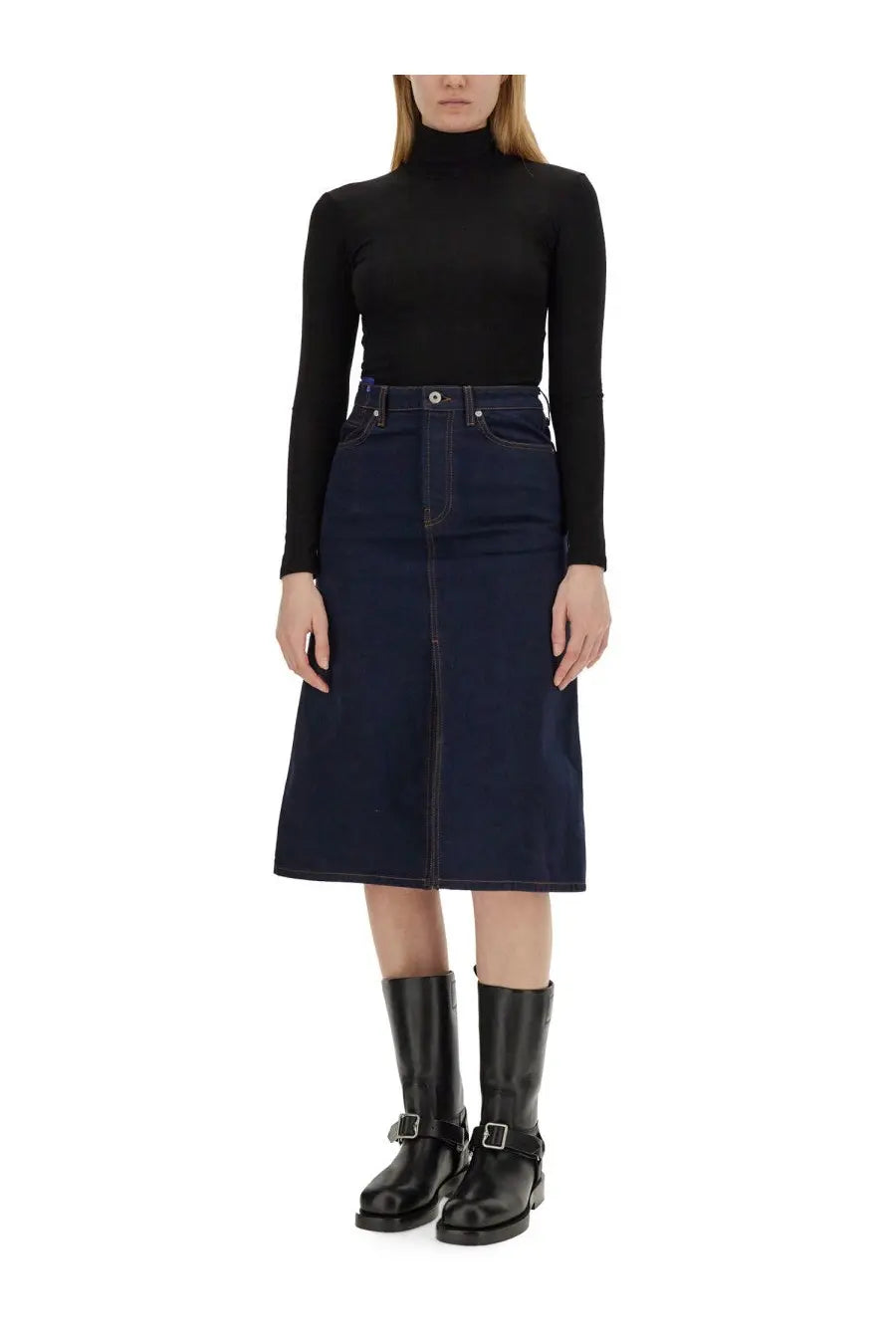 Burberry Women's Denim Skirt Blue, view 2