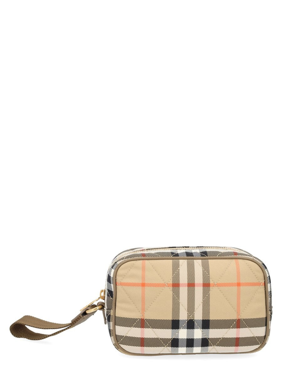 Burberry Women's Horseshoe Clutch Beige, view 2