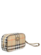Burberry Women's Horseshoe Clutch Beige, view 3