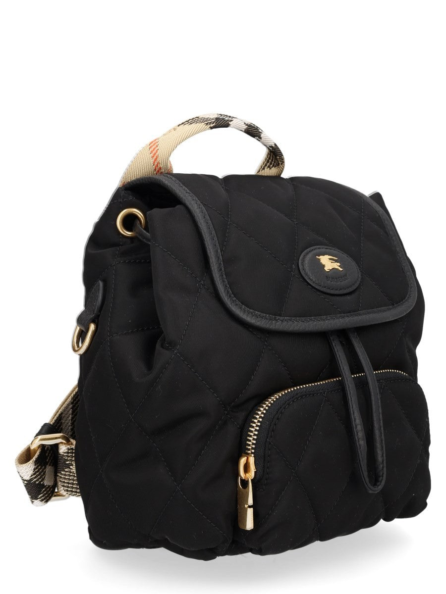 Burberry Women's Horseshoe Mini Backpack Black, view 3