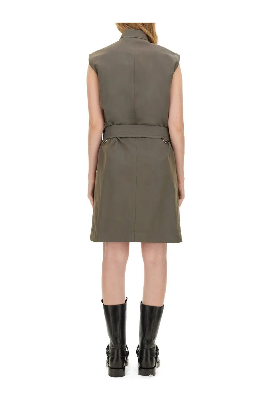 Burberry Women's Linen Dress Grey, view 3