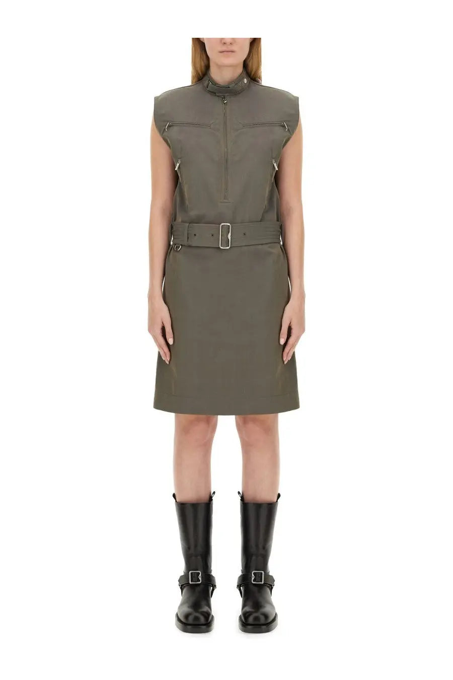 Burberry Women's Linen Dress Grey