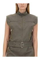 Burberry Women's Linen Dress Grey, view 4