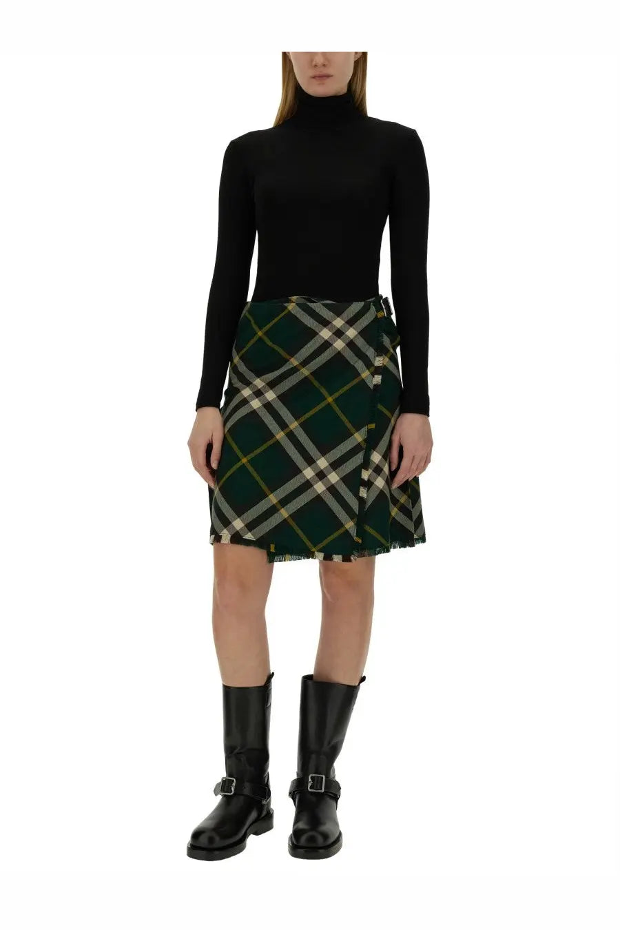 Burberry Women's Mini Skirt Green, view 2