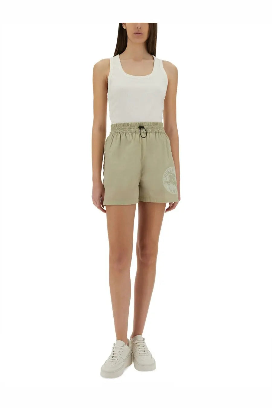 Burberry Women's Nylon Shorts Beige, view 2