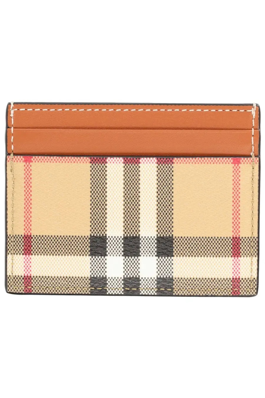 Burberry Women's Check Card Holder Beige, view 2