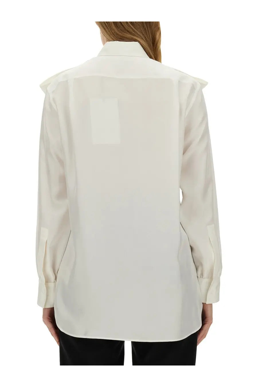Burberry Women's Silk Shirt White, view 3
