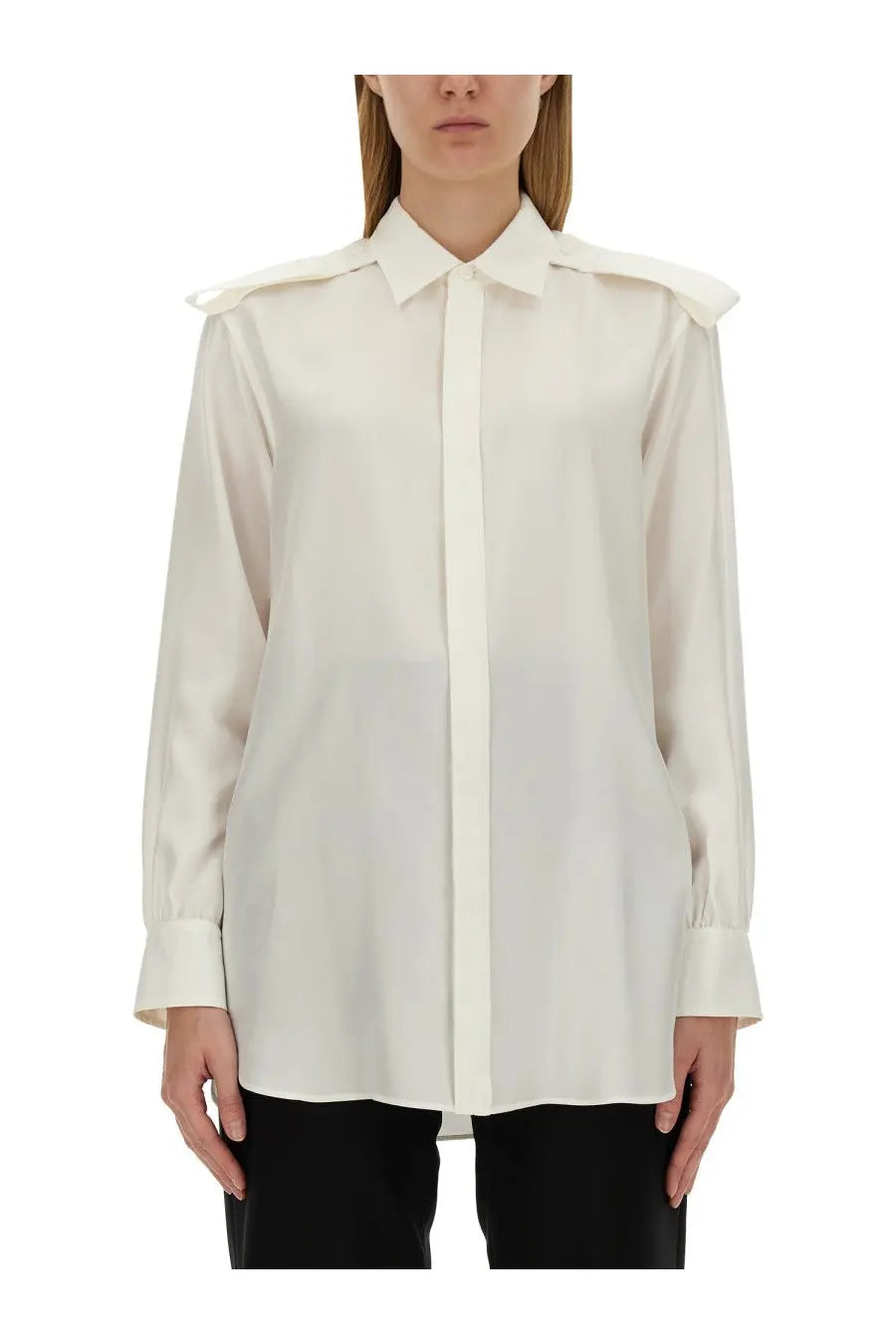 Burberry Women's Silk Shirt White