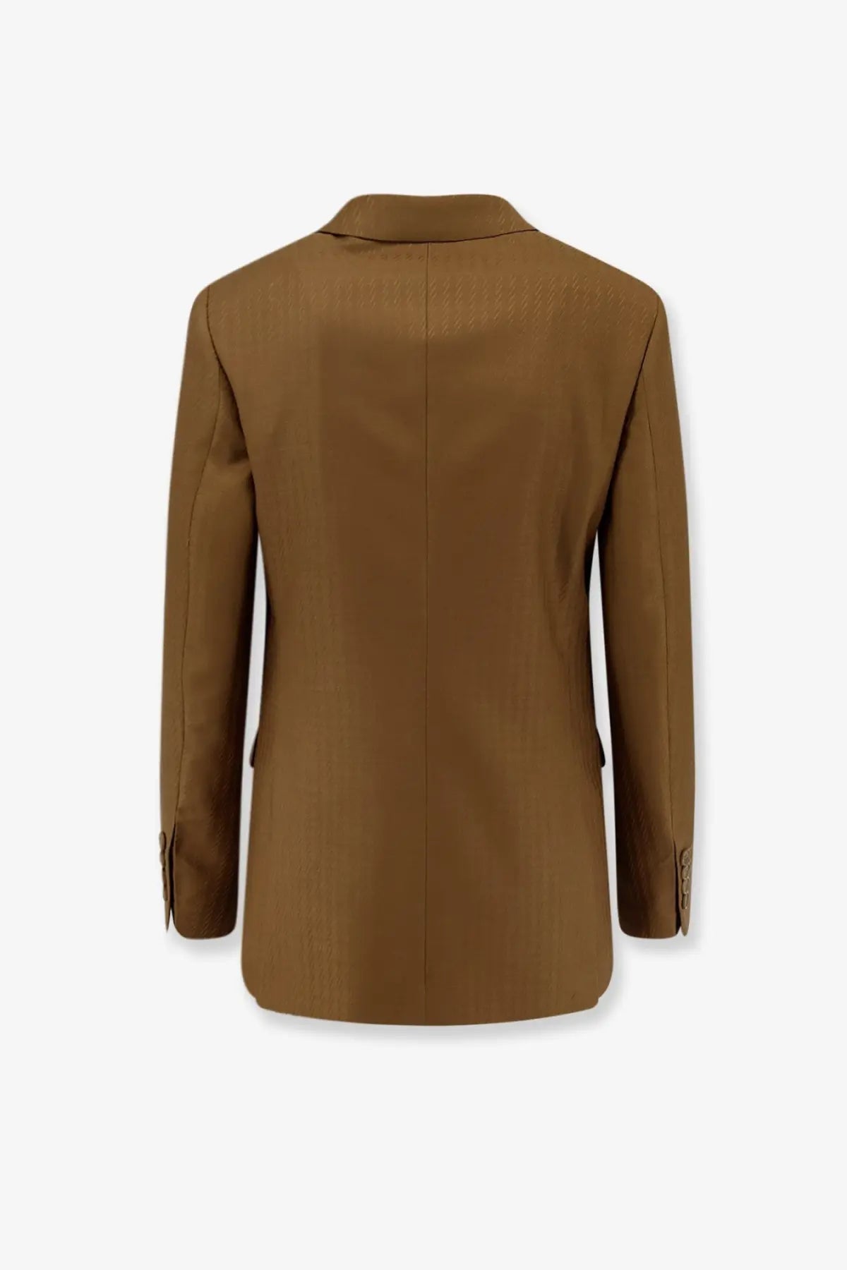 Burberry women’s siora tailored brown wool and mohair blazer with subtle textured weave and classic notched lapel