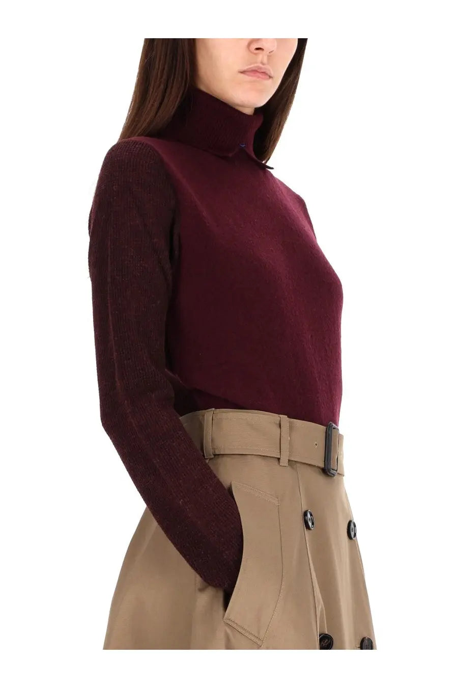 Burberry Women's Wool Blend Pullover Red, view 4
