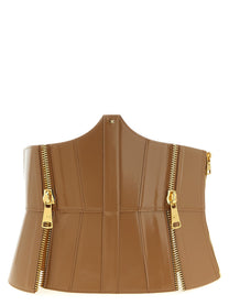 Elisabetta Franchi Bustier Belt Brown