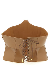 Elisabetta Franchi Bustier Belt Brown