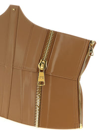 Elisabetta Franchi Bustier Belt Brown