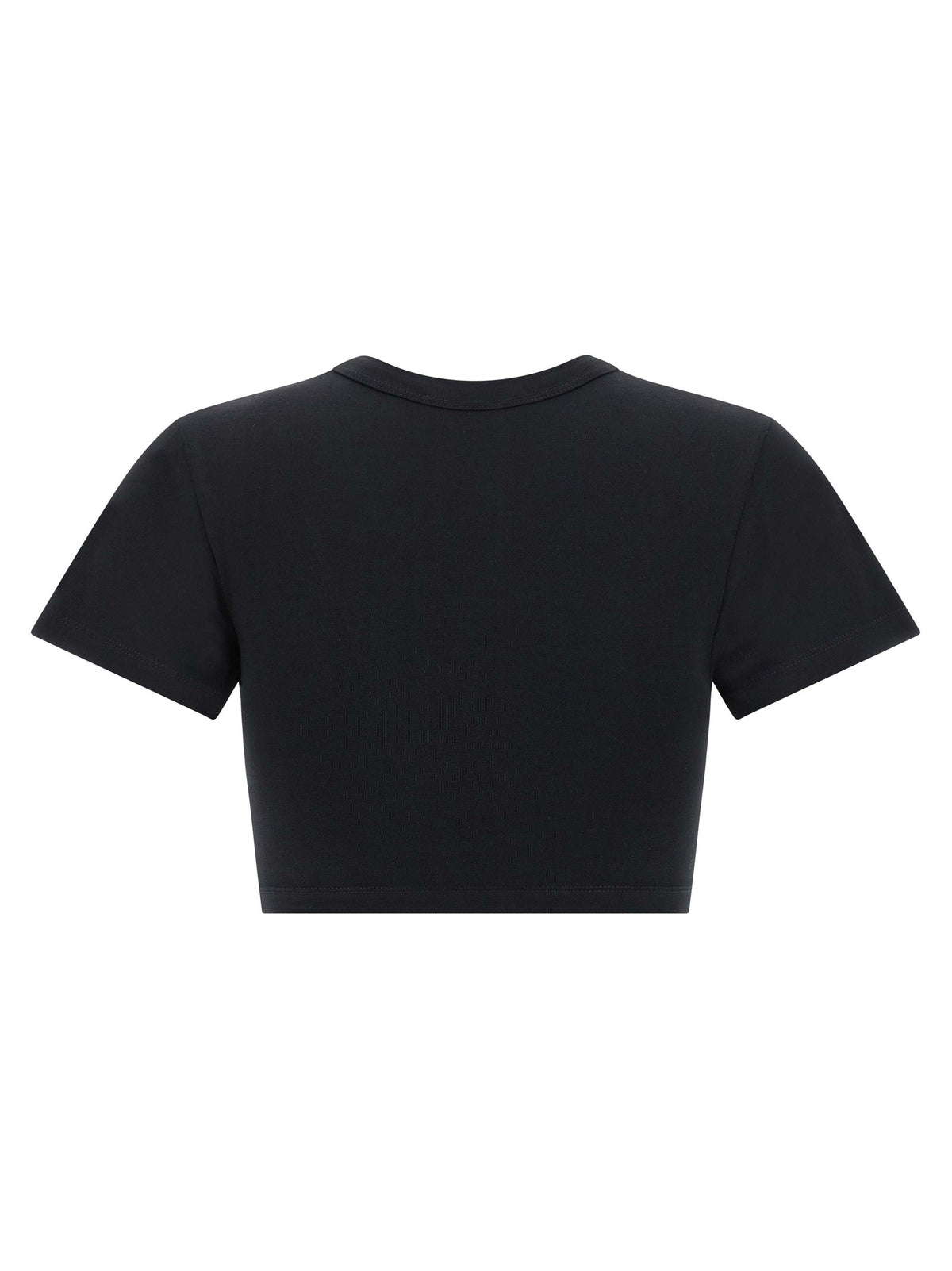 The Attico Bustier Crop Shirt Black