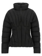 Elisabetta Franchi Women's Bustier Quilted Down Jacket Black