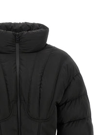 Elisabetta Franchi Bustier Quilted Down Jacket Black