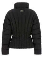 Elisabetta Franchi Women's Bustier Quilted Down Jacket Black, view 2