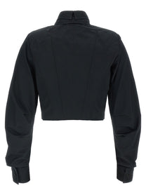 Elisabetta Franchi Bustier Shirt Black, view 2