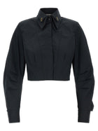 Elisabetta Franchi Bustier Shirt Black