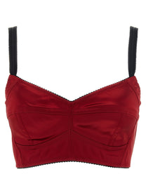 Dolce &amp; Gabbana Bustier Top Red
