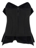 Alexander McQueen Bustier Top Black, view 2