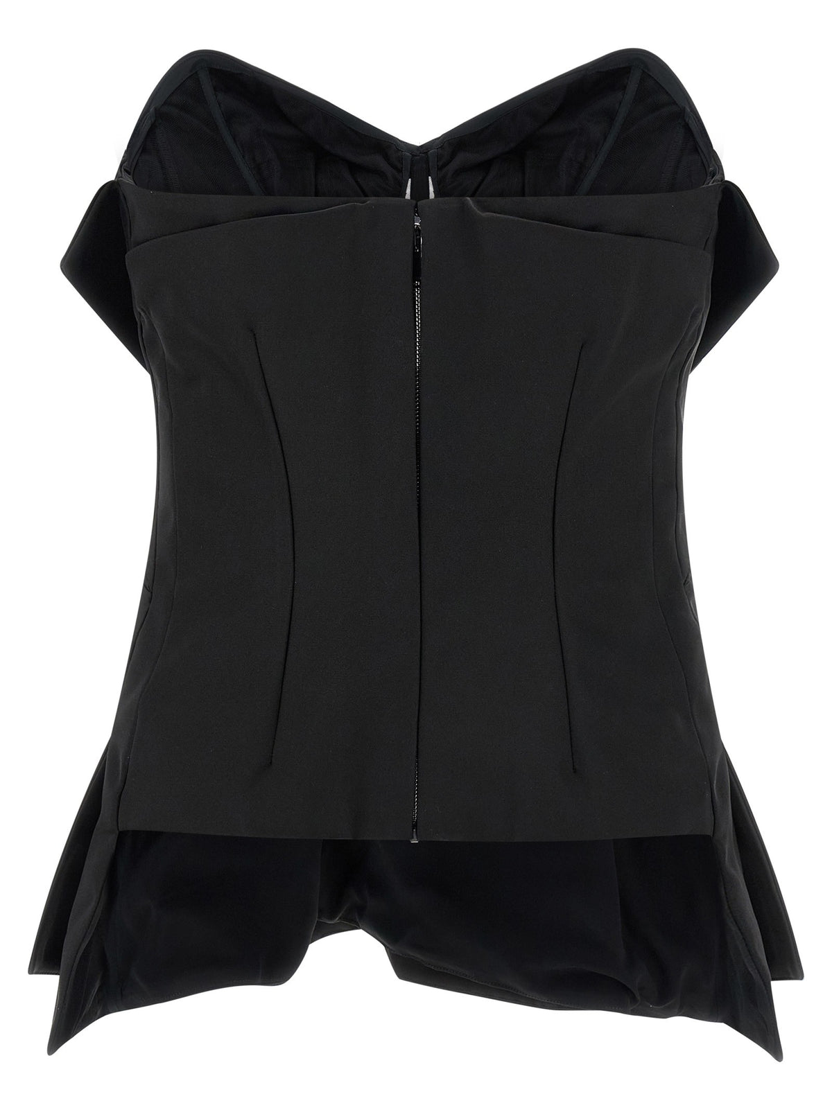 Alexander McQueen Bustier Top Black, view 2