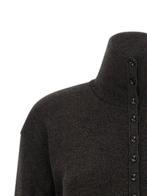 Lemaire Button Cardigan Brown
